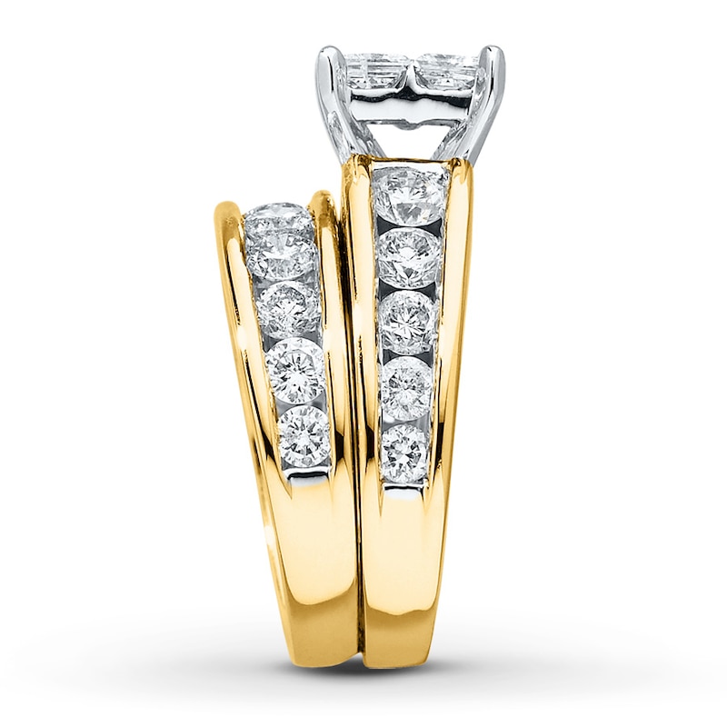 Diamond Bridal Set 4 Carats tw 14K Yellow Gold