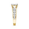 Multi-Stone Princess-cut Diamond Engagement Ring 2-1/2 ct tw 14K Yellow Gold