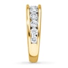 Diamond Wedding Band 1-1/2 ct tw Round-cut 14K Yellow Gold