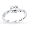 Thumbnail Image 1 of Diamond Engagement Ring 5/8 ct tw Princess-cut 14K White Gold