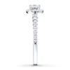 Thumbnail Image 3 of Diamond Engagement Ring 5/8 ct tw Princess-cut 14K White Gold
