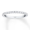 Thumbnail Image 1 of Diamond Wedding Band 1/4 ct tw Round-cut 14K White Gold
