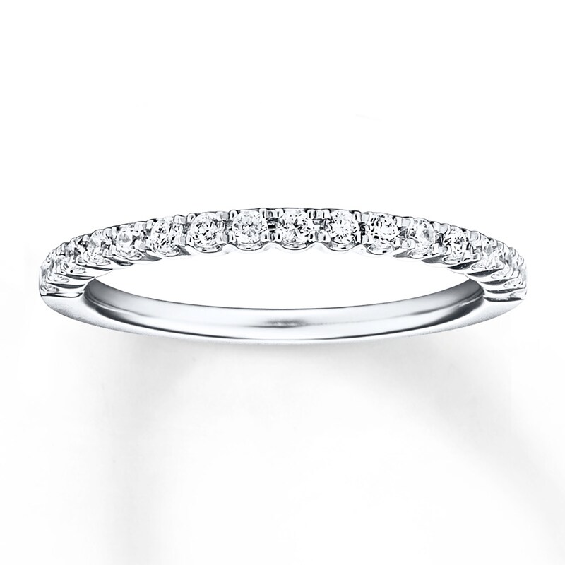 Main Image 1 of Diamond Wedding Band 1/4 ct tw Round-cut 14K White Gold