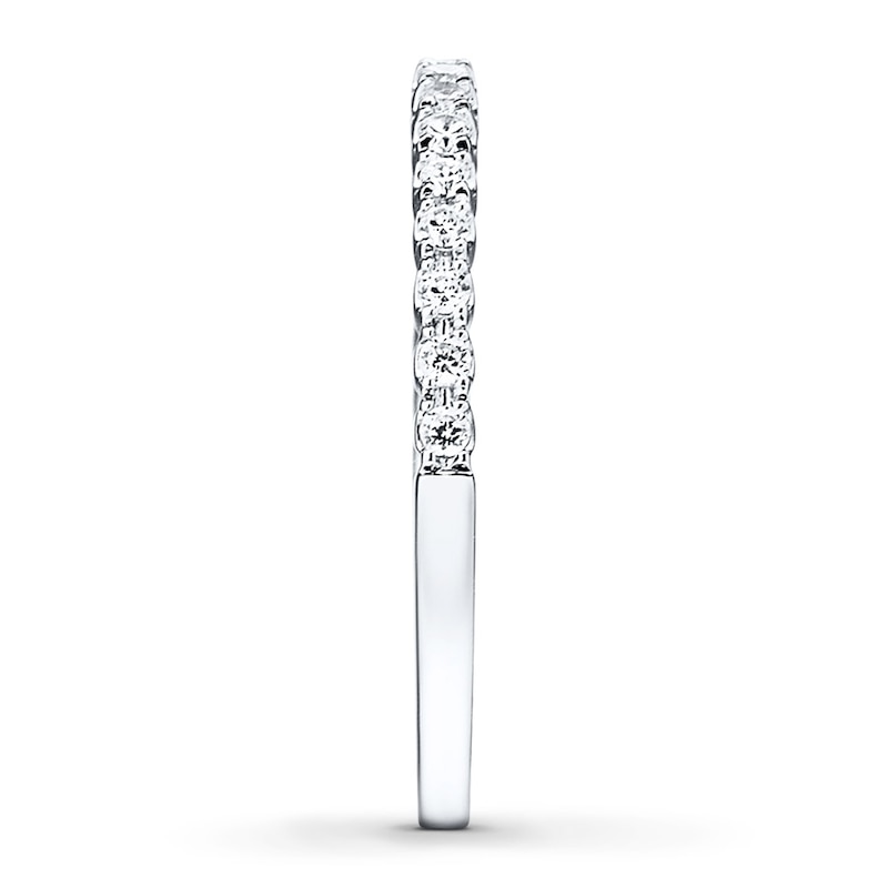 Main Image 3 of Diamond Wedding Band 1/4 ct tw Round-cut 14K White Gold