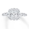 Diamond Engagement Ring 1-5/8 ct tw Princess-cut 14K Gold