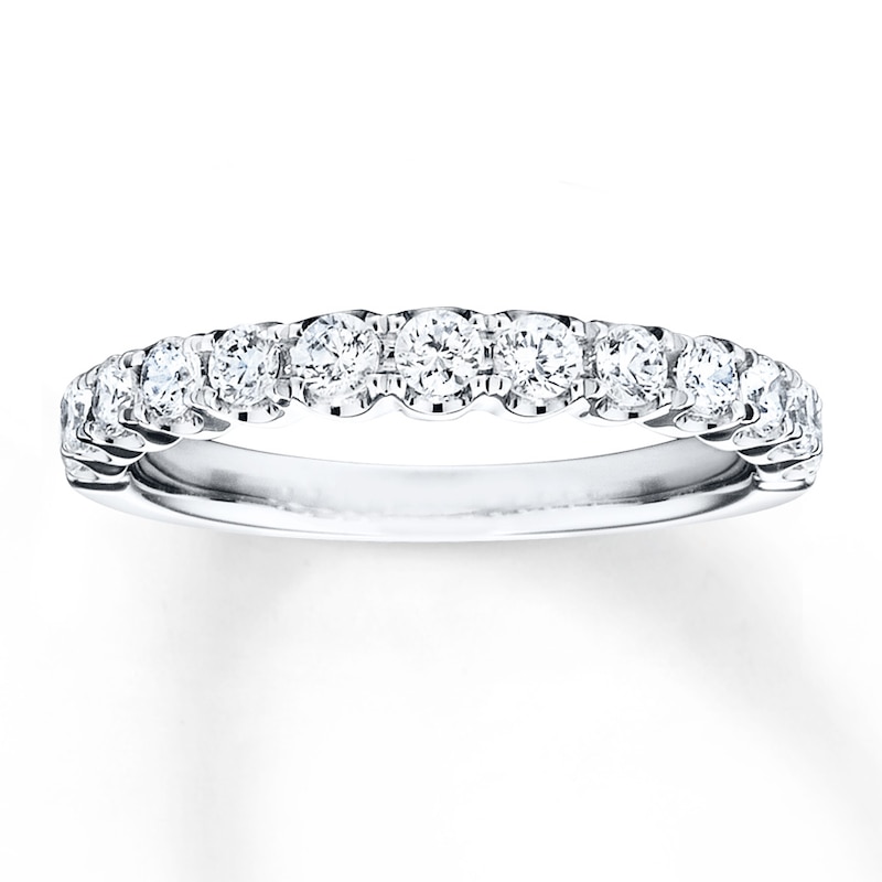 Diamond Wedding Band 5/8 ct tw Round-cut 14K White Gold