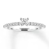 Thumbnail Image 0 of Diamond Engagement Ring 1/2 ct tw Round-cut 14K White Gold