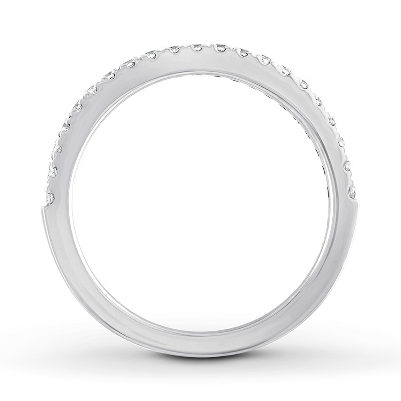 Diamond Wedding Band 1/5 ct tw Round-cut 14K White Gold