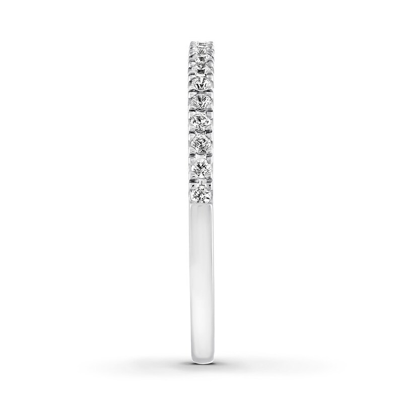 Main Image 3 of Now + Forever Diamond Wedding Band 1/5 ct tw Round-cut 14K White Gold