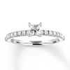 Thumbnail Image 1 of Diamond Engagement Ring 1/2 ct tw Princess-cut 14K White Gold