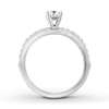Thumbnail Image 2 of Diamond Engagement Ring 1/2 ct tw Princess-cut 14K White Gold