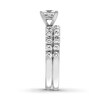 Diamond Bridal Set 1-5/8 ct tw Princess & Round 14K White Gold