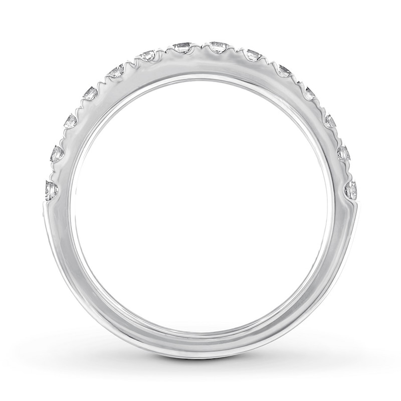 Diamond Wedding Band 1/2 ct tw Round-cut 14K White Gold