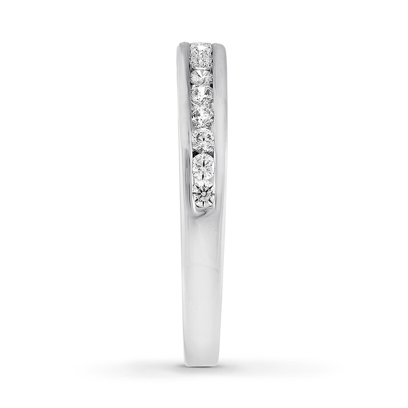 Main Image 3 of Now + Forever Diamond Wedding Band 1/3 ct tw Round-cut 14K White Gold