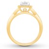 Diamond Engagement Ring 1/2 ct tw Round-cut 10K Two-Tone Gold