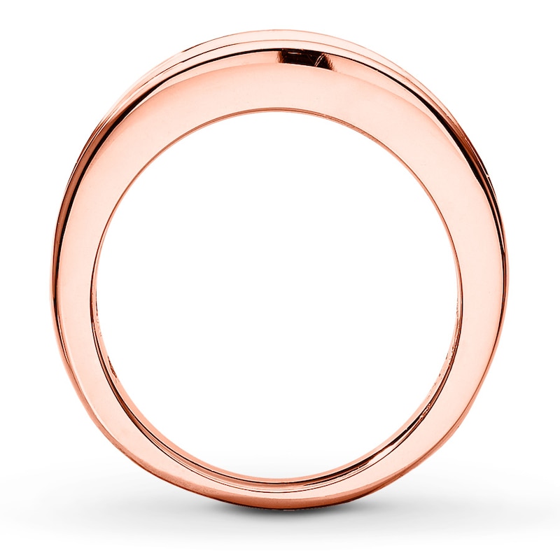 Diamond Wedding Band 1-1/2 ct tw Round-cut 14K Rose Gold