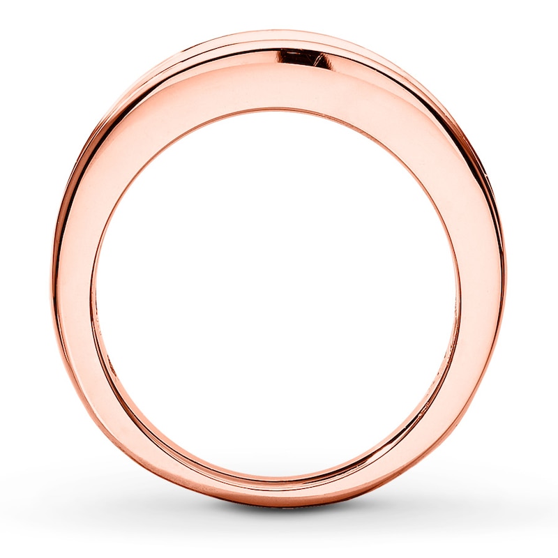 Diamond Wedding Band 1-1/2 ct tw Round-cut 14K Rose Gold