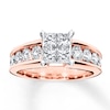 Thumbnail Image 0 of Diamond Engagement Ring 1-3/4 ct tw Princess & Round 14K Gold