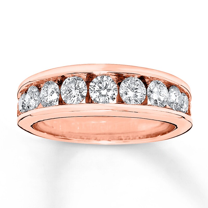 Main Image 1 of Now + Forever Diamond Wedding Band 1-1/5 ct tw Round-cut 14K Rose Gold