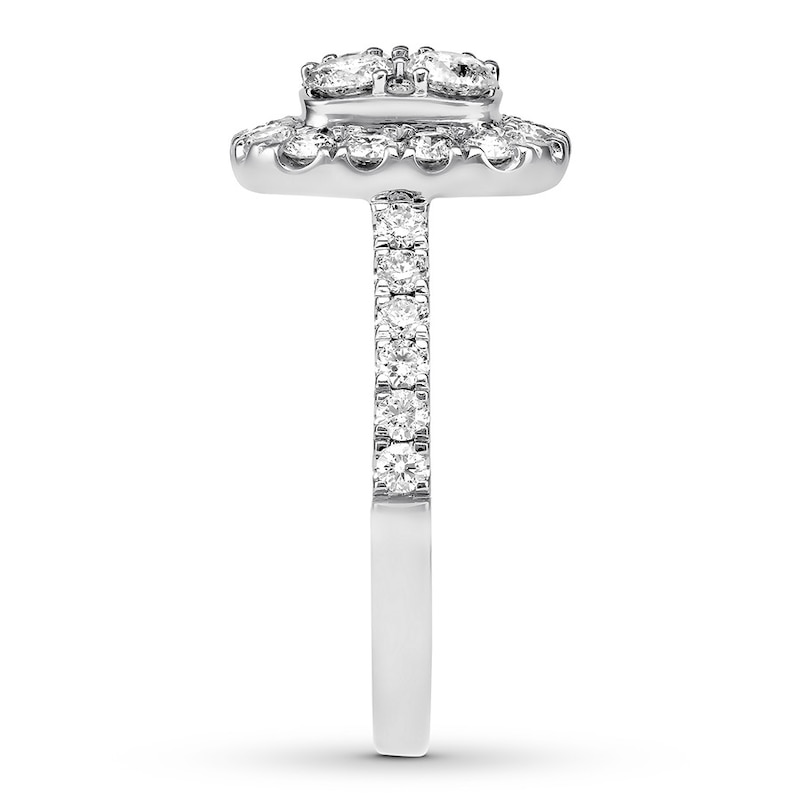 Main Image 3 of Diamond Engagement Ring 1-3/8 ct tw Round-cut 14K White Gold