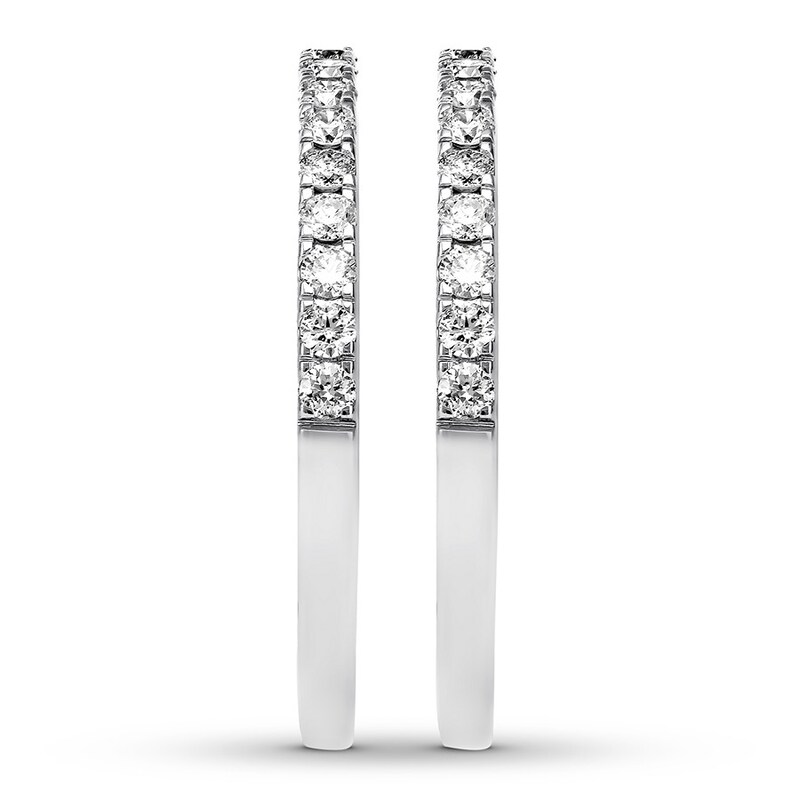 Main Image 3 of Diamond Wedding Bands 5/8 ct tw Round-cut 14K White Gold