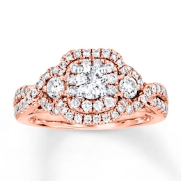 Now + Forever Diamond Engagement Ring 1 ct tw Round-cut 14K Rose Gold