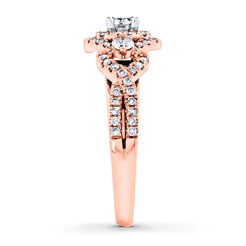 Main Image 3 of Now + Forever Diamond Engagement Ring 1 ct tw Round-cut 14K Rose Gold