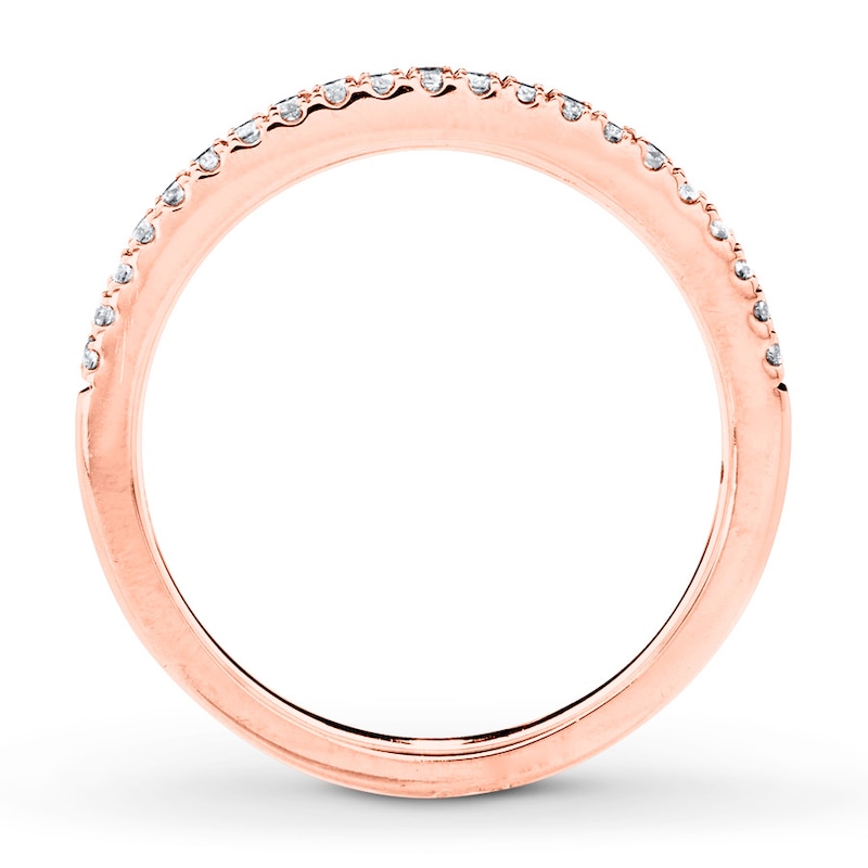 Main Image 2 of Now + Forever Diamond Wedding Band 1/6 ct tw Round-cut 14K Rose Gold