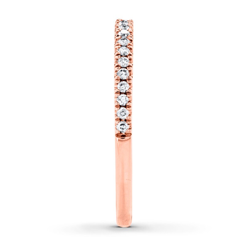 Main Image 3 of Now + Forever Diamond Wedding Band 1/6 ct tw Round-cut 14K Rose Gold