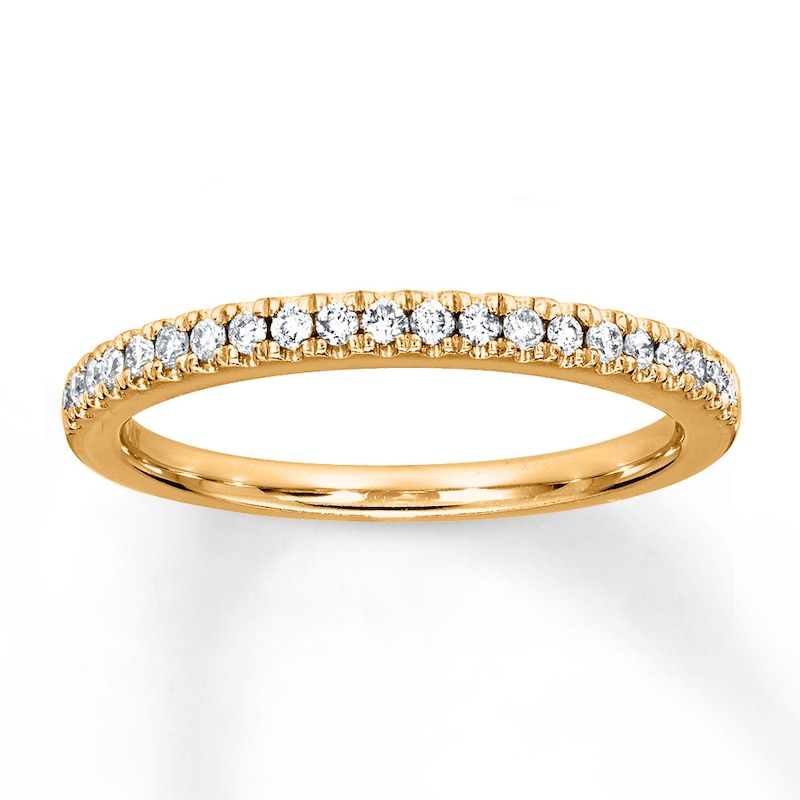 Main Image 1 of Now + Forever Diamond Wedding Band 1/6 ct tw Round-cut 14K Yellow Gold