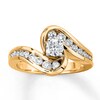Thumbnail Image 0 of Diamond Engagement Ring 3/4 ct tw Round-cut 14K Two-Tone Gold