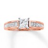Thumbnail Image 0 of Diamond Engagement Ring 1-1/4 ct tw Princess 14K Two-Tone Gold
