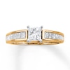 Thumbnail Image 0 of Diamond Engagement Ring 1-1/4 cttw Princess 14K Two-Tone Gold