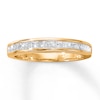 Thumbnail Image 1 of Now + Forever Diamond Wedding Band 3/4 ct tw Princess-cut 14K Yellow Gold