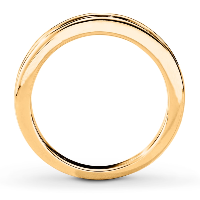 Main Image 2 of Now + Forever Diamond Wedding Band 1/4 ct tw Princess-cut 14K Yellow Gold