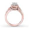 Thumbnail Image 1 of Diamond Engagement Ring 1-1/6 ct tw Round-cut 14K Rose Gold
