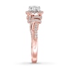 Thumbnail Image 2 of Diamond Engagement Ring 1-1/6 ct tw Round-cut 14K Rose Gold