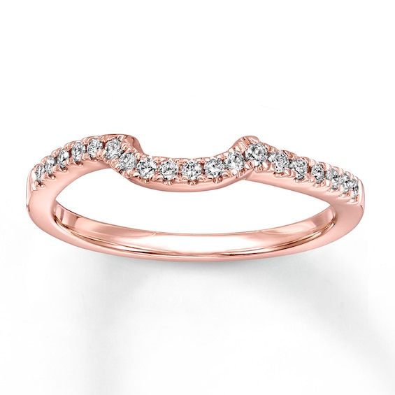 Now + Forever Diamond Wedding Band 1/6 ct tw Round-cut 14K Rose Gold
