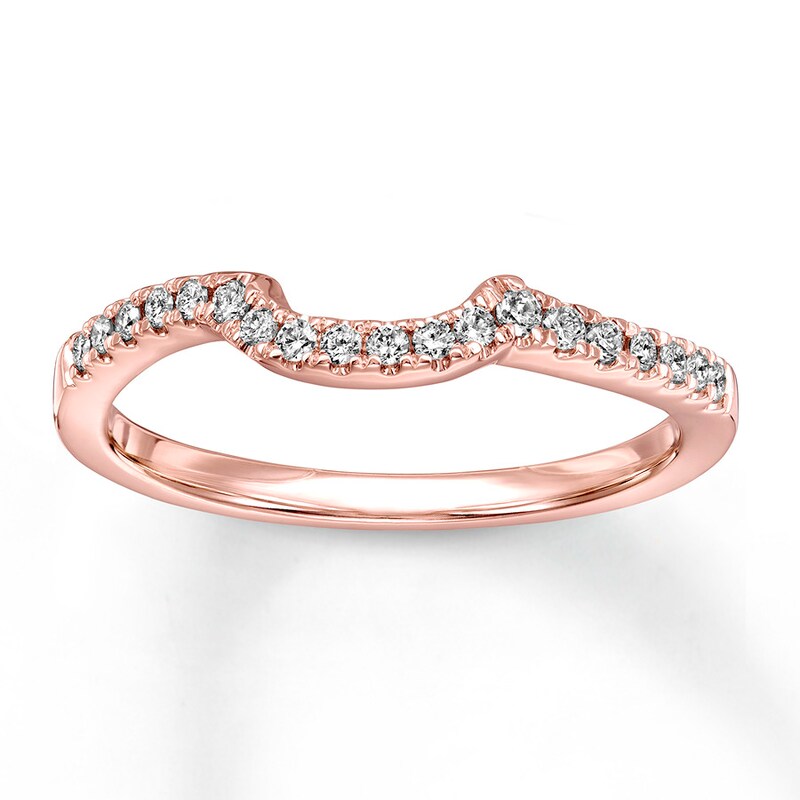 Main Image 1 of Now + Forever Diamond Wedding Band 1/6 ct tw Round-cut 14K Rose Gold