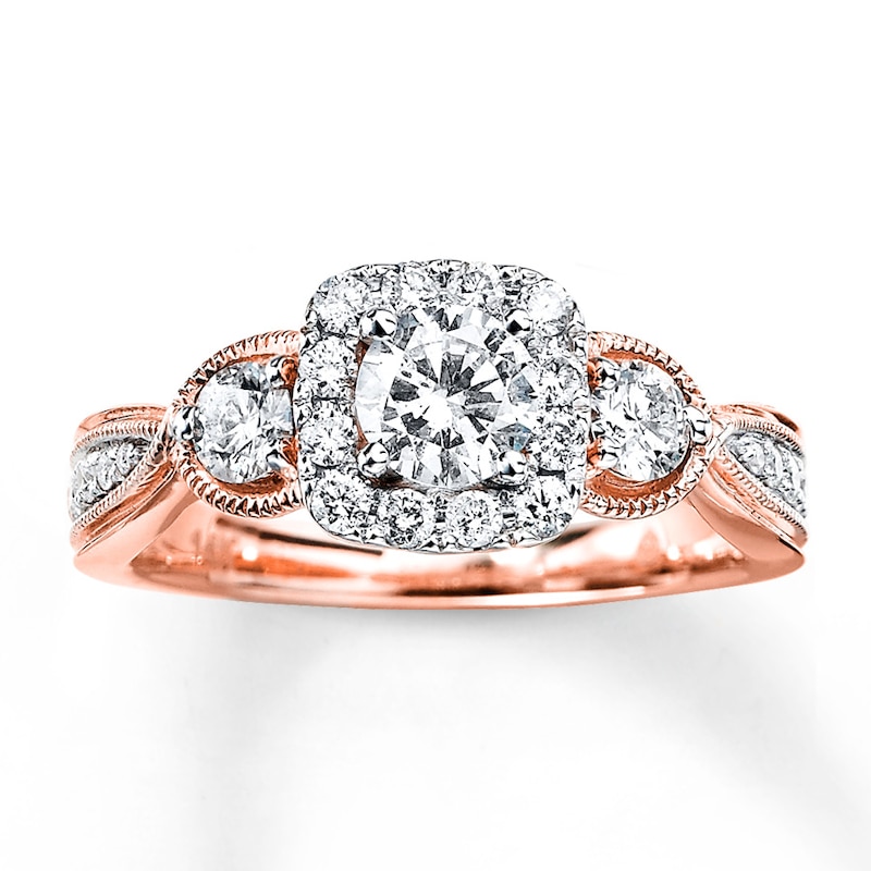 Main Image 1 of Now + Forever Diamond Engagement Ring 1 ct tw Round-cut 14K Rose Gold