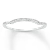 Thumbnail Image 0 of Diamond Wedding Band 1/10 ct tw Round-cut 10K White Gold