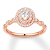 Oval-cut Diamond Engagement Ring 5/8 Carat tw 14K Rose Gold