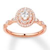 Thumbnail Image 0 of Oval-cut Diamond Engagement Ring 5/8 Carat tw 14K Rose Gold