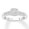 Diamond Engagement Ring 1/3 ct tw Round-cut 10K White Gold