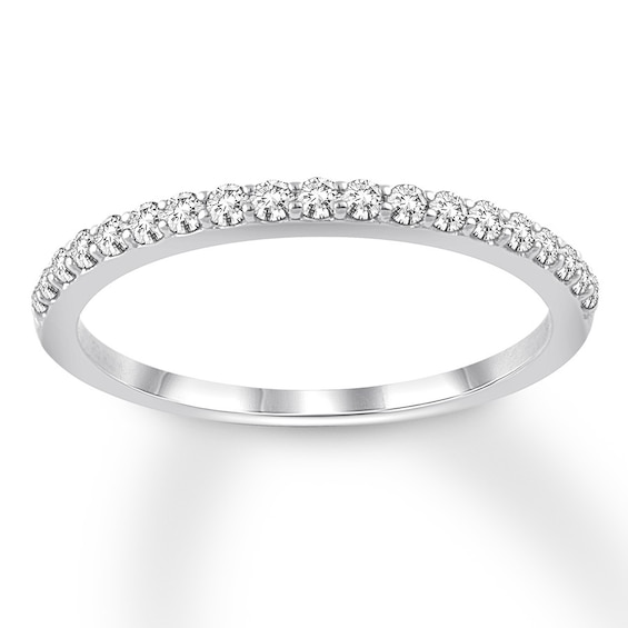 Now + Forever Diamond Wedding Band 1/4 ct tw 14K White Gold