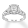 Thumbnail Image 1 of Now + Forever Diamond Engagement Ring 3/8 ct tw Round-cut 10K White Gold