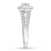 Thumbnail Image 2 of Diamond Engagement Ring 3/8 ct tw Round-cut 10K White Gold