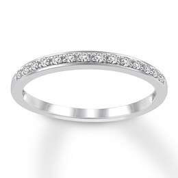 Now + Forever Diamond Wedding Band 1/10 ct tw 10K White Gold