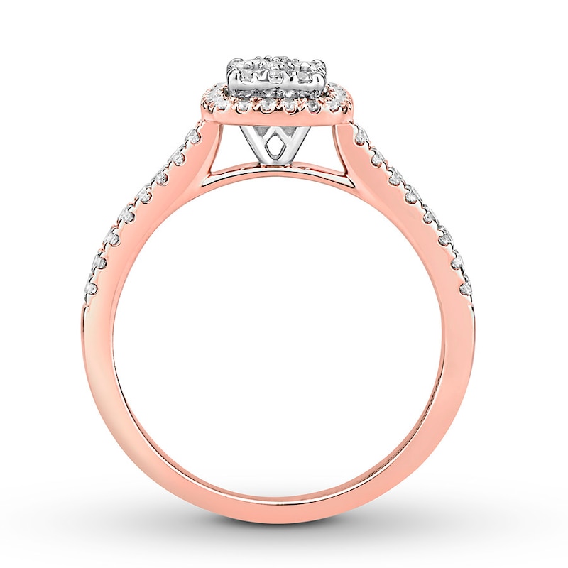 Main Image 2 of Now + Forever Diamond Engagement Ring 1/2 Carat tw 10K Two-Tone Gold