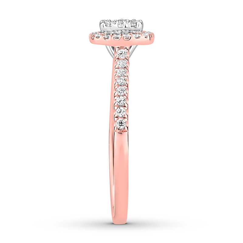 Main Image 3 of Now + Forever Diamond Engagement Ring 1/2 Carat tw 10K Two-Tone Gold